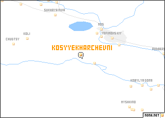 map of Kosyye Kharchevni