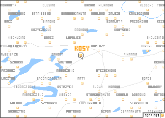 map of Kosy