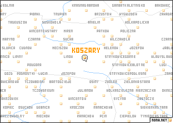 map of Koszary