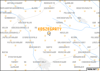 map of Kőszegpaty