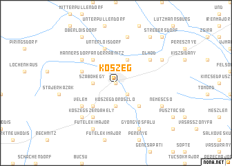 map of Kőszeg