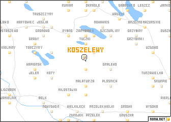 map of Koszelewy