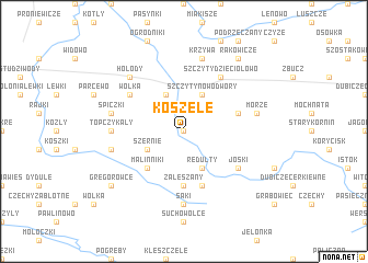 map of Koszele