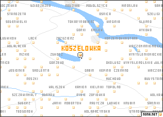 map of Koszelówka