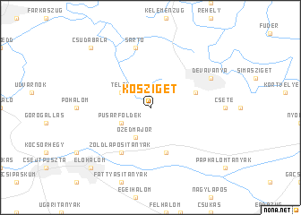 map of Kősziget