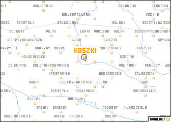 map of Koszki