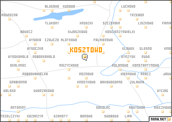 map of Kosztowo