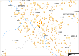 map of Koš