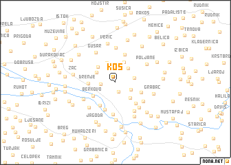 map of Koš