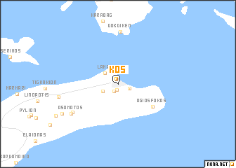 map of Kos