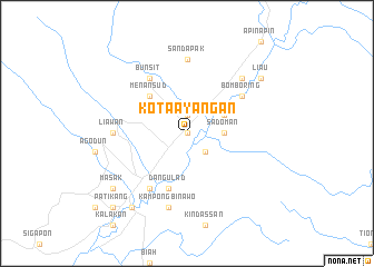 map of Kota Ayangan