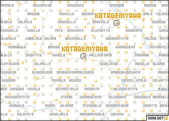 map of Kotadeniyawa