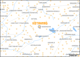 map of Kot Ahmad