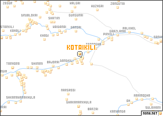 map of Kotai Kili