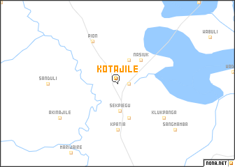 map of Kotajile