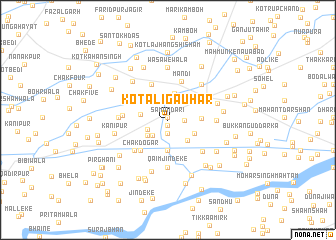 map of Kot Ali Gauhar