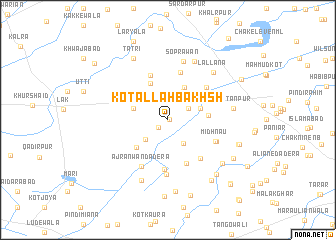 map of Kot Allāh Bakhsh