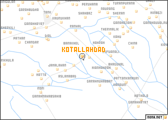 map of Kot Allāh Dād