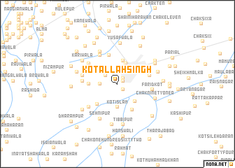 map of Kot Allāh Singh