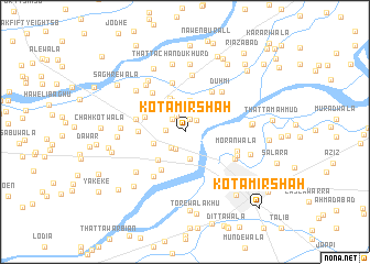 map of Kot Amīr Shāh