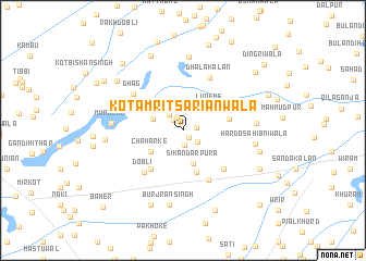 map of Kot Amritsariānwāla