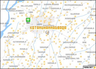 map of Kota Muhammad Baqa