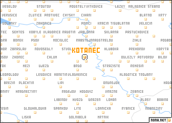 map of Kotaneč