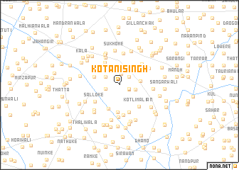 map of Kot Ani Singh
