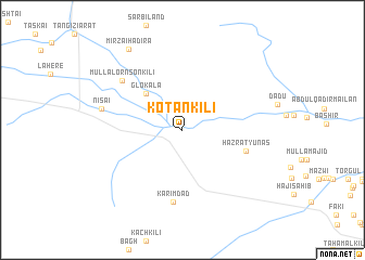 map of Kotān Kili