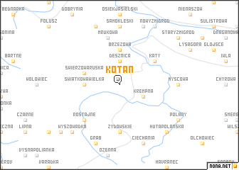 map of Kotań