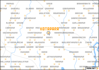 map of Kotāpāra