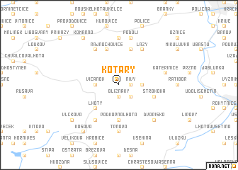 map of Kotáry