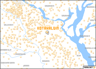 map of Kot Awaldīn