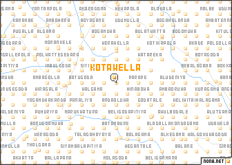 map of Kotawella