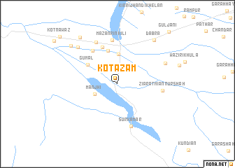 map of Kot Āzam