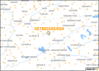 map of Kot Bagga Singh
