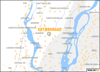 map of Kot Bahādur