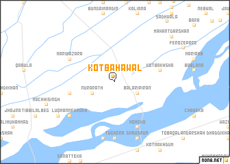 map of Kot Bahāwal