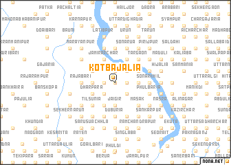 map of Kotbājālia