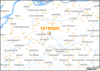 map of Kot Bāqar