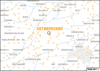 map of Kot Bāre Khān