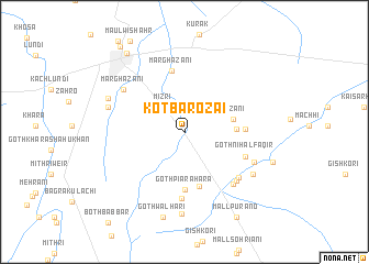 map of Kot Bārozai