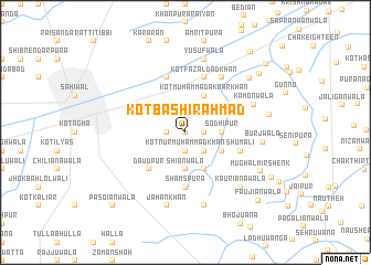 map of Kot Bashīr Ahmad