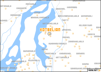 map of Kot Beliān