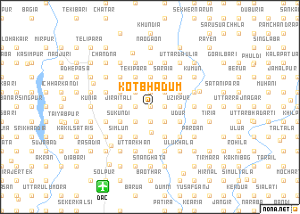 map of Kot Bhādum