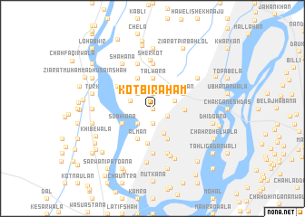 map of Kot Birahām