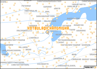 map of Kot Bulāqi Chand Midha