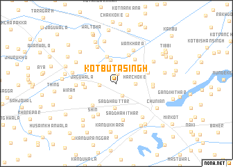 map of Kot Būta Singh
