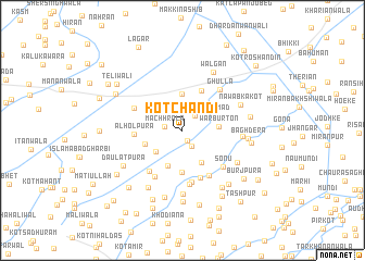 map of Kot Chāndi