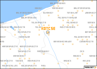 map of Kötcse